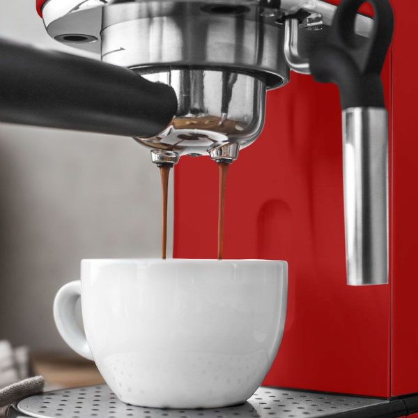 GB42719 05 - Cafetera Eléctrica para Espresso Color Rojo Modelo Design Piccolo - GASTROBACK - - D'Cocina