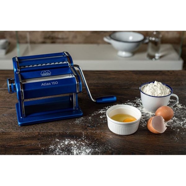 MCAT 150 BLU 02 - Máquina para Pasta Color Azul Modelo Atlas 150 - MARCATO - - D'Cocina