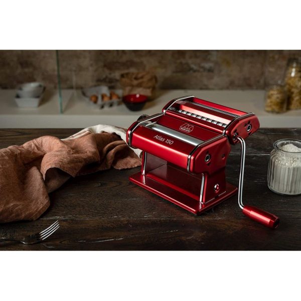 MCAT 150 RSO 02 - Máquina para Pasta Color Rojo Modelo Atlas 150 - MARCATO - - D'Cocina