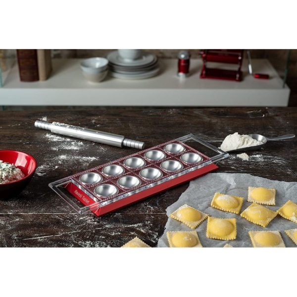 MCRT RSO 02 - Tableta para Ravioles Color Rojo Modelo Ravioli Tablet - MARCATO - - D'Cocina