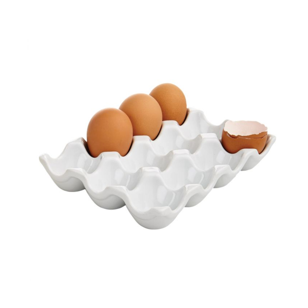 HUEVOS 3 - Recipiente para Huevos de Cerámica - HIC - - D'Cocina