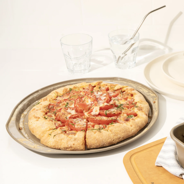 CS746274 2 - Bandeja para pizza 35.75 x 33.25 x 1.25 cm - CUISIPRO - - D'Cocina