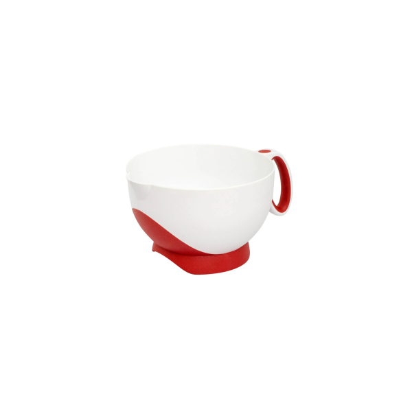 CS74703605 1 - Bowl 3 Lts de Plástico Color Blanco/Rojo - CUISIPRO - - D'Cocina