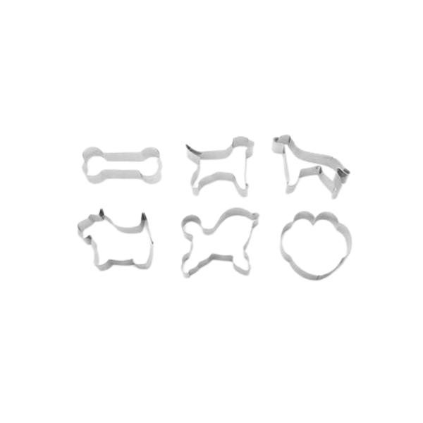 FR36011 - Set de 6 Cortadores de Galletas en Forma de Perros - FOX RUN - - D'Cocina
