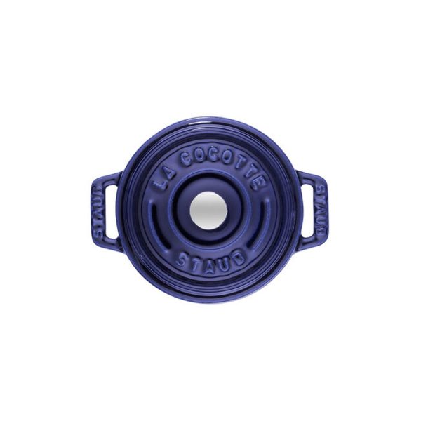 ST40510 262 0 - Mini Cocotte Redonda de Cerámica de 10cm Color Azul Oscuro - STAUB - - D'Cocina