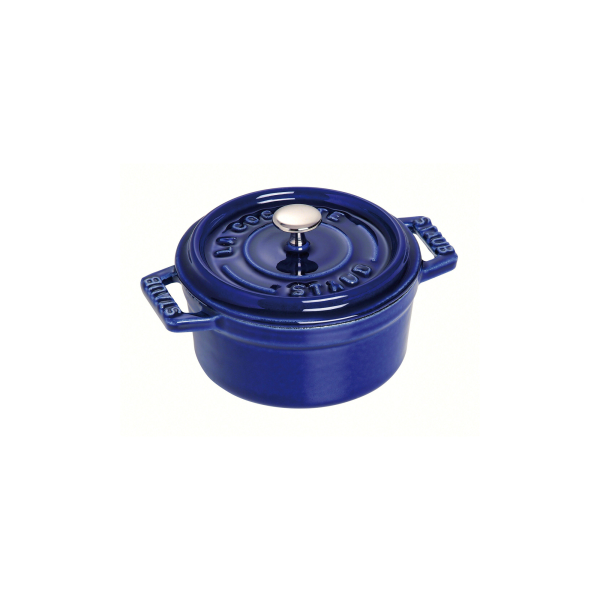 ST40510 262 0 - Mini Cocotte Redonda de Cerámica de 10cm Color Azul Oscuro - STAUB - - D'Cocina