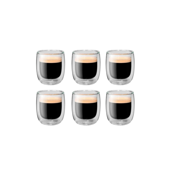 ZW152024 1 1 - Set de 6 Vasos para Expreso 80 ml de Vidrio de Doble Pared - ZWILLING - - D'Cocina