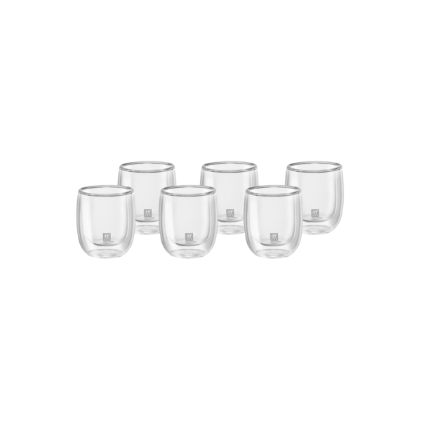 ZW152024 2 - Set de 6 Vasos para Expreso 80 ml de Vidrio de Doble Pared - ZWILLING - - D'Cocina